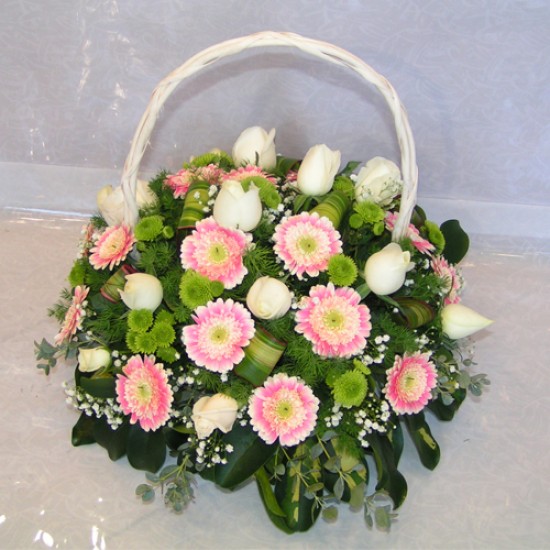 Flower Arrangement Pink Garden A7