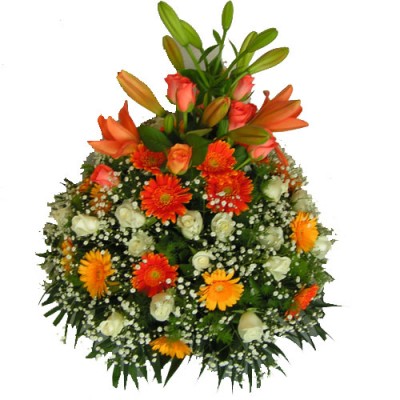 Flower Arrangement Orange Inspiration A3