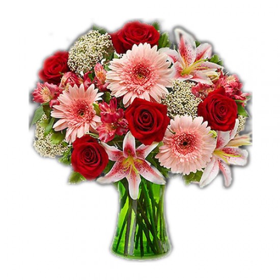 Bouquet with Red and Pink Love 2