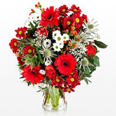 Bouquet with red colors Love 10