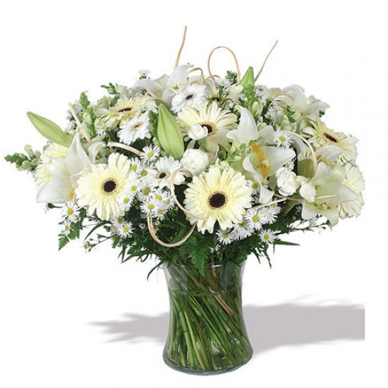 Bouquet with White colors Love 12