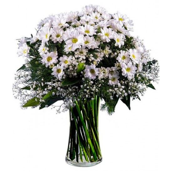 Bouquet White Chrisanthema M39